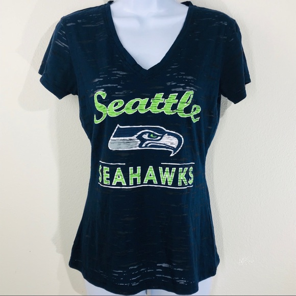 SOLD NFL apparel Seattle Seahawks burnout Size S - Picture 2 of 3
